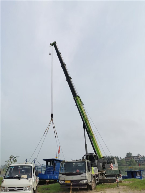 固阳县桥梁建设吊装案例